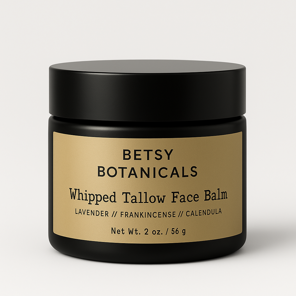 Whipped Tallow Face Balm – Lavender, Frankincense & Calendula