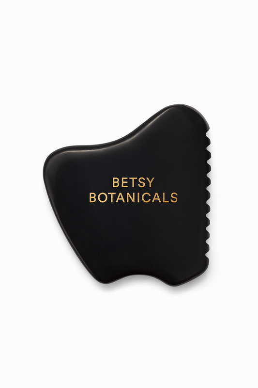 Hand-Carved Bian Stone Gua Sha Facial Massage Tool for Lymphatic Drainage and Radiant Skin