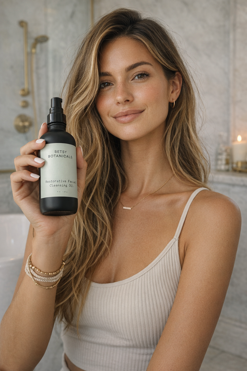 Restorative Cleansing Oil – Organic Makeup Remover & Daily Facial Cleanser (4 oz.)