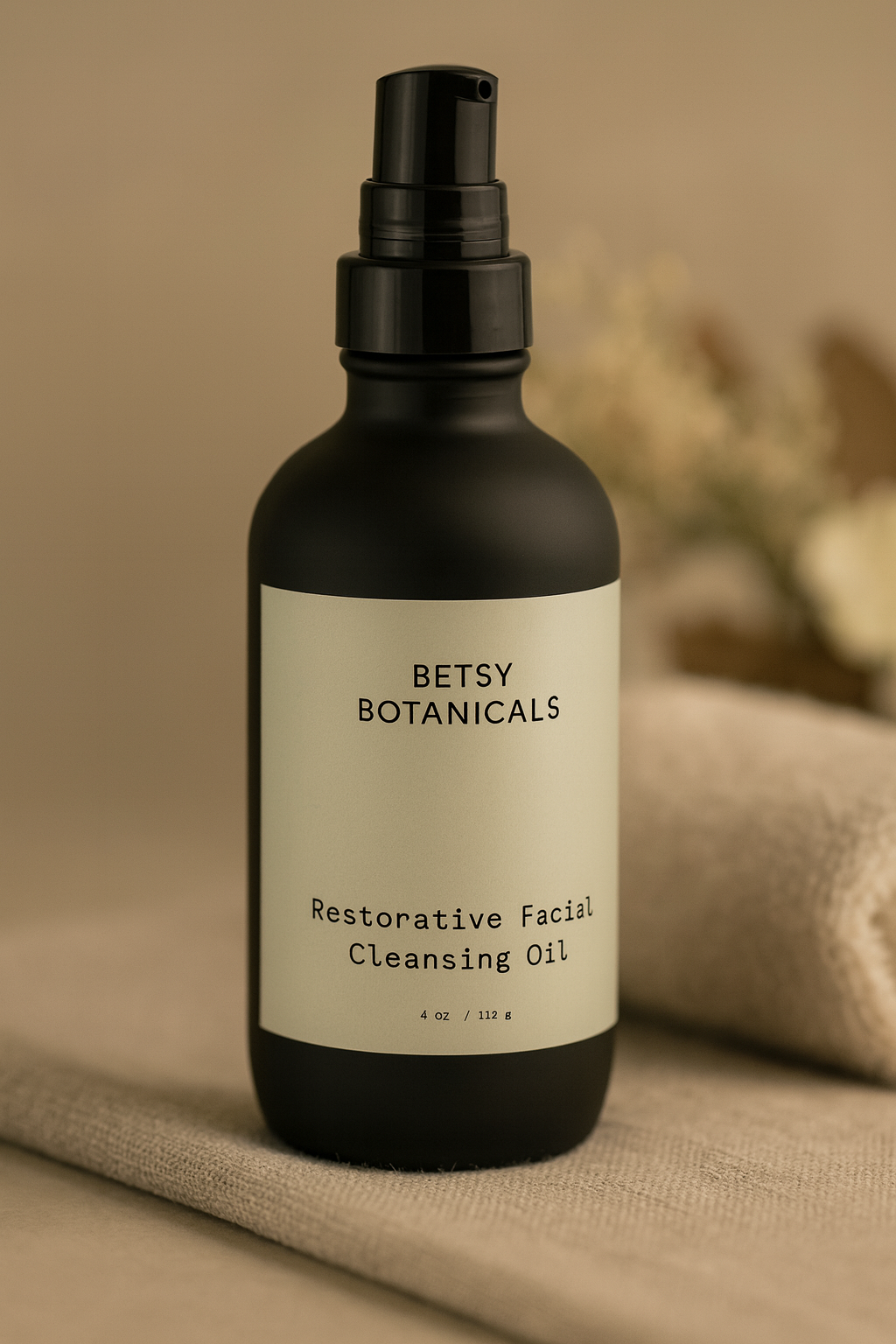 Restorative Cleansing Oil – Organic Makeup Remover & Daily Facial Cleanser (4 oz.)