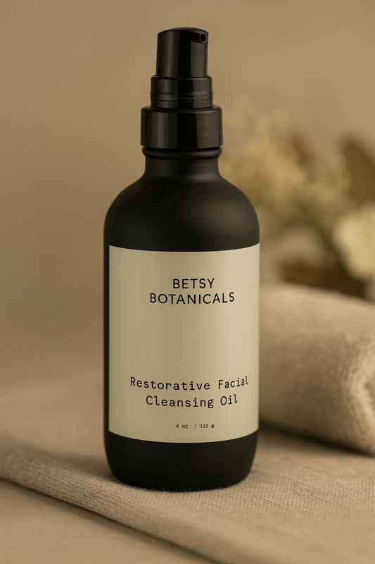 Restorative Cleansing Oil – Organic Makeup Remover & Daily Facial Cleanser (4 oz.)