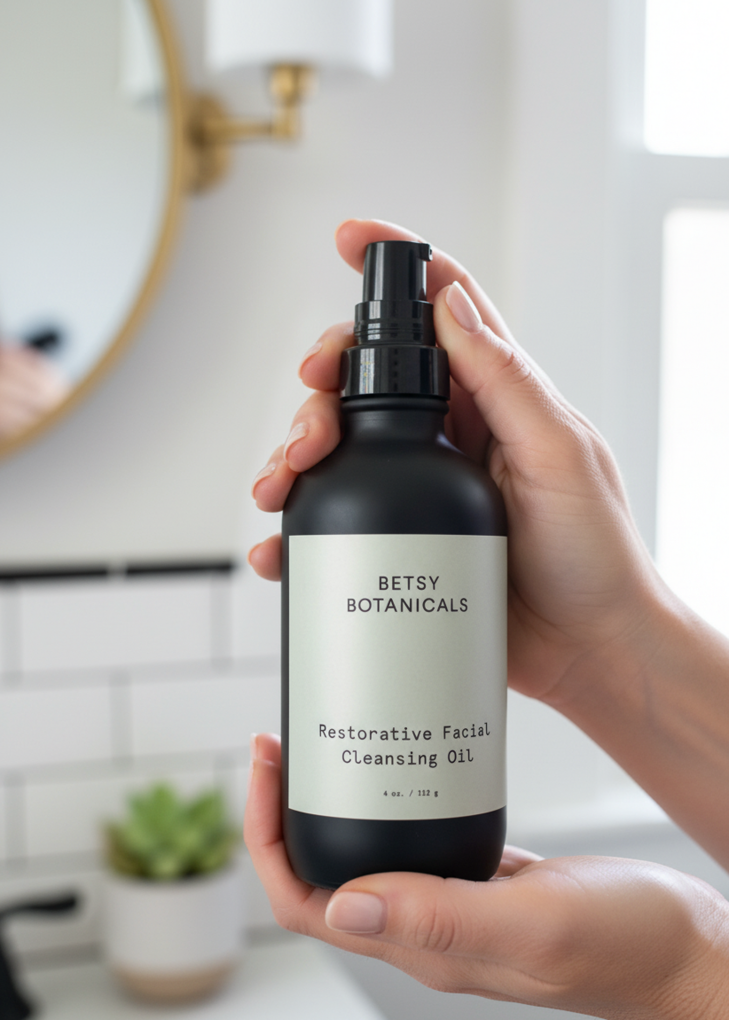 Restorative Cleansing Oil – Organic Makeup Remover & Daily Facial Cleanser (4 oz.)