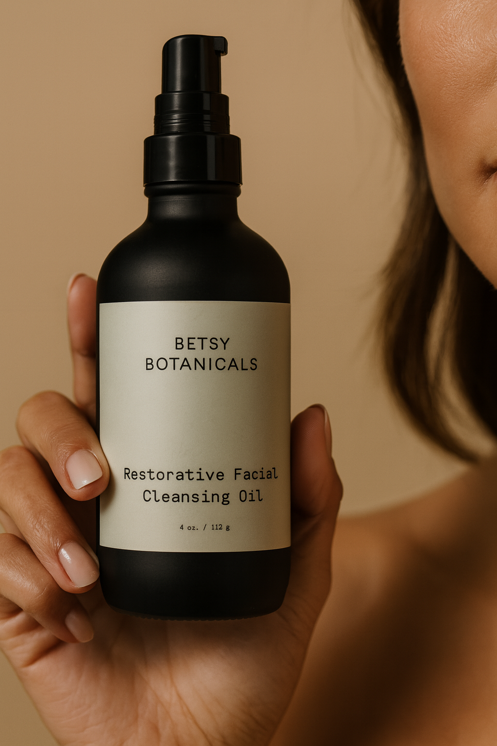 Restorative Cleansing Oil – Organic Makeup Remover & Daily Facial Cleanser (4 oz.)